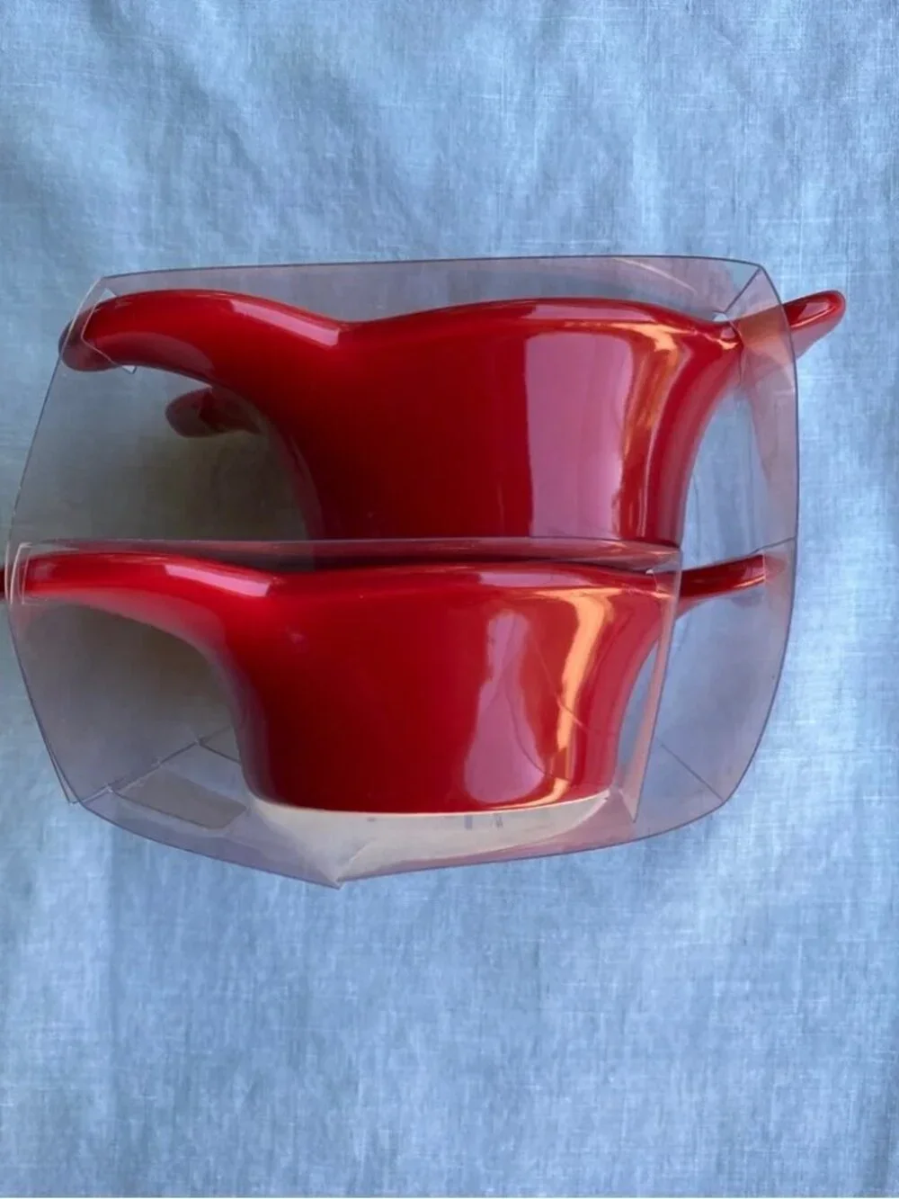 NWT Chantal red lobster shaped ramekin butter dish bowl